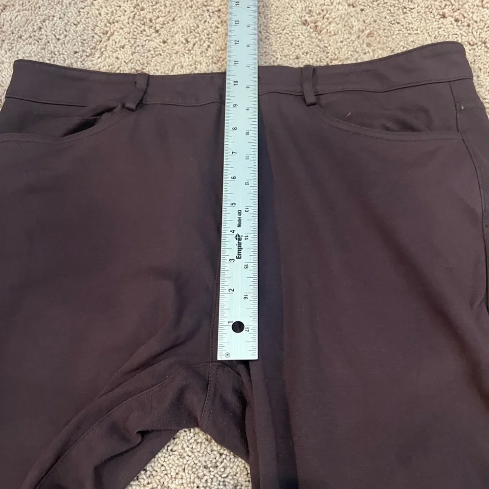 Large Michael kors MK stretchy knit pants brown